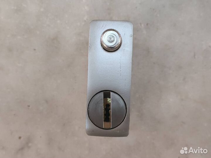 Замок 84 мм хром надежный + 4 ключа