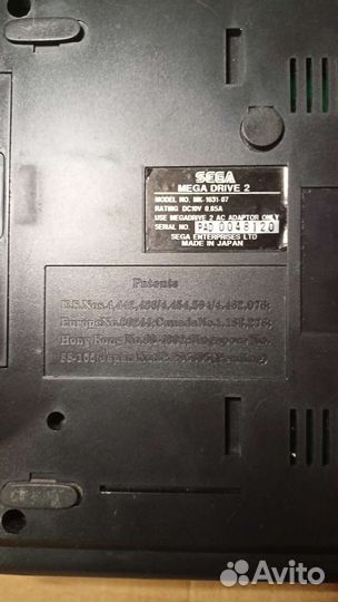 Игровая ретро приставка Sega Mega Drive 2 16-bit