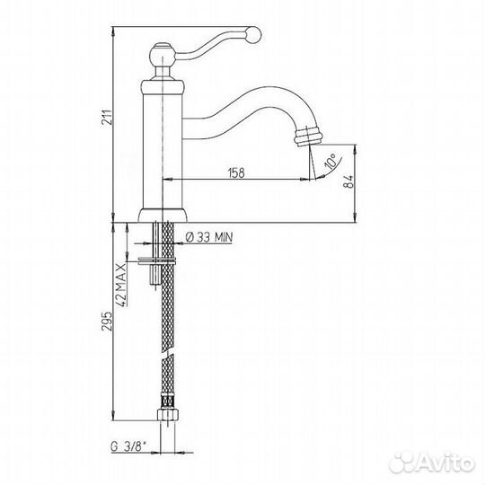 Paini 88F3205 Смеситель для раковины