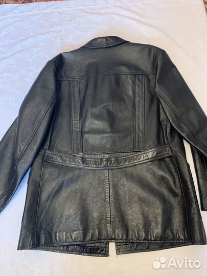 Кожаная куртка мужская 52 54