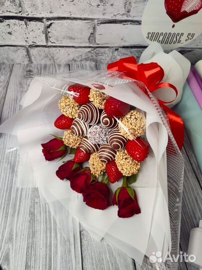 Клубника в шоколаде \ цветы