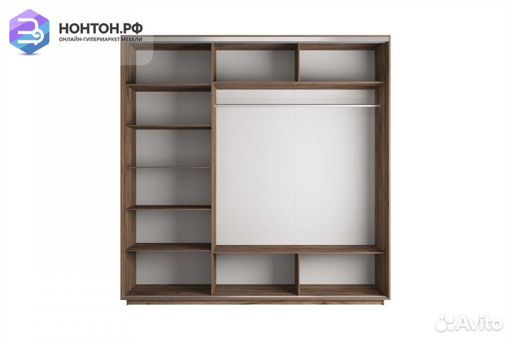 Шкаф-купе 3-х дверный Нонтон фото №1015 / крафт та