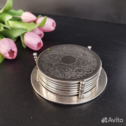 Бирдекели 6шт с держателем винтаж