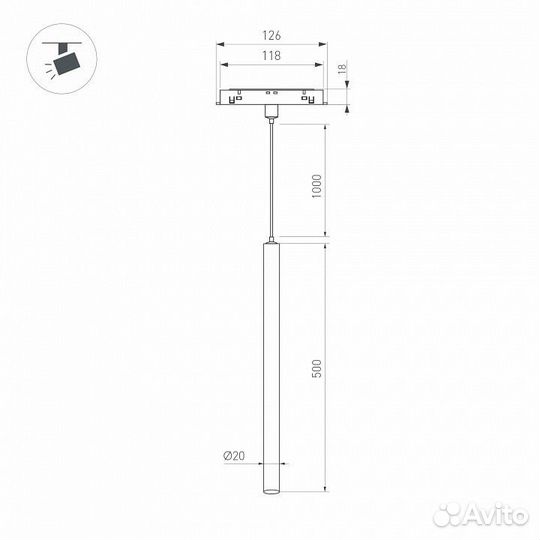 Подвесной светильник Arlight MAG-orient 044505
