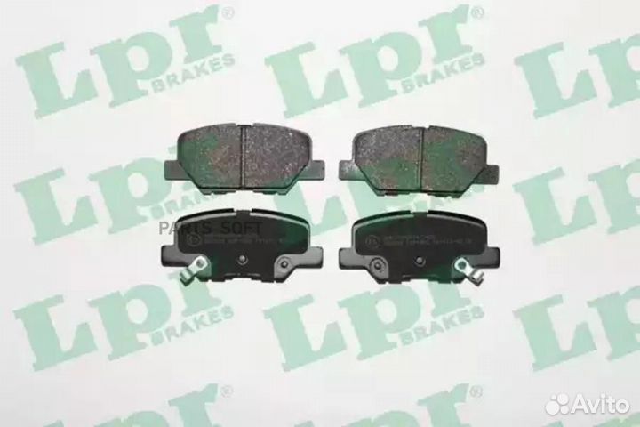 LPR 05P1802 Колодки тормозные дисковые 05P1802