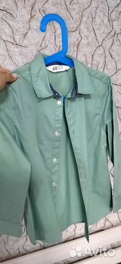 Рубашки, шорты, брюки рост 122 h&m
