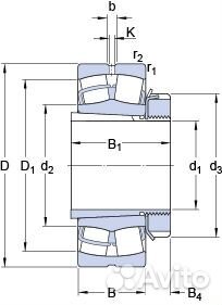 Подшипник SKF 23076 ГОСТ 3003176