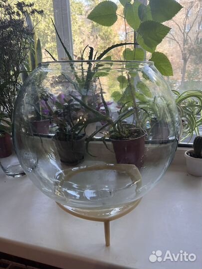 Аквариум круглый 20л с подставкой