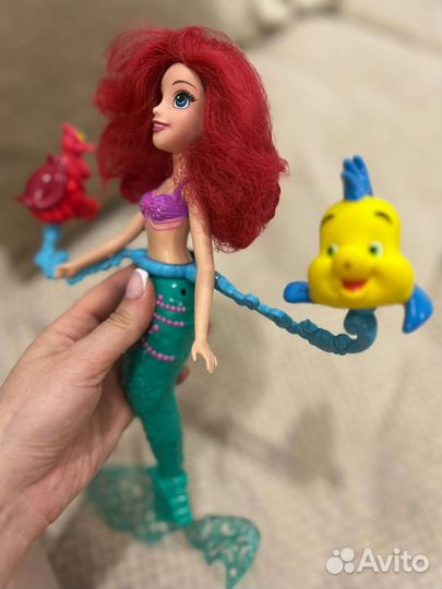 Кукла Ариэль Русалочка плюс Себастьян и Флаундер