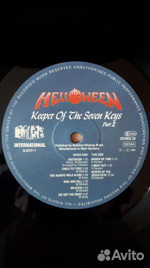 Винил. helloween