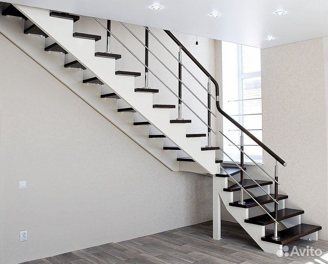 Лестница для дома на 2 этаж