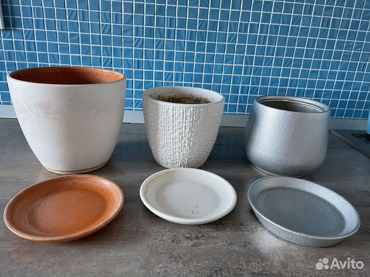 Горшки цветочные керамические