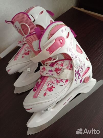 Коньки детские раздвижные 34 37