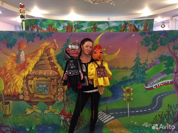 Кукольный театр выездной на праздники, дни рождени