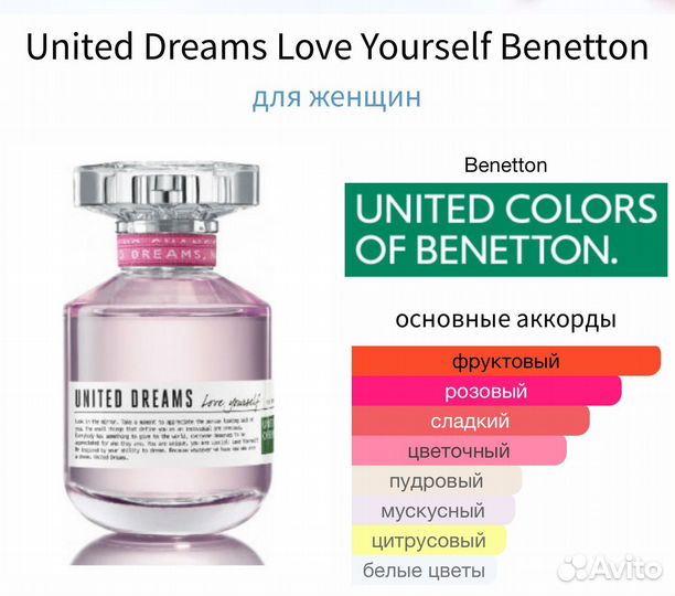 Женские духи United Dreams Love Yourself Benetton