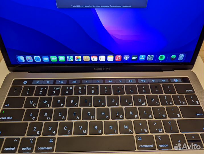 Macbook pro 13 2019 touch bar