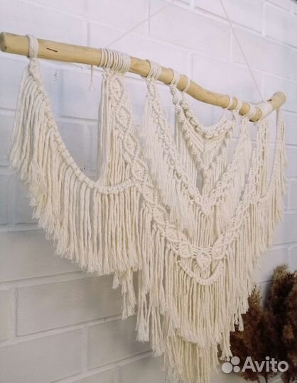 Панно декоративное макраме на стену