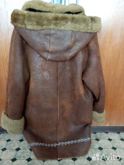 Дубленка натуральная на девочку 7-10 лет
