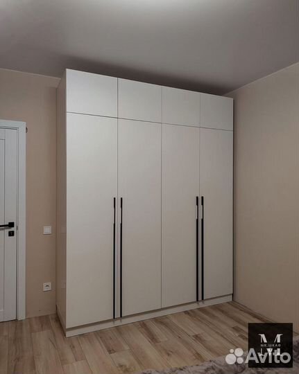 Шкаф распашной с фрезерованными фасадами