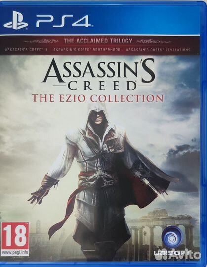 Продам диск Assassins на PS4 (3 игры)