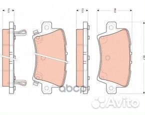 Колодки тормозные дисковые зад GDB3408 TRW