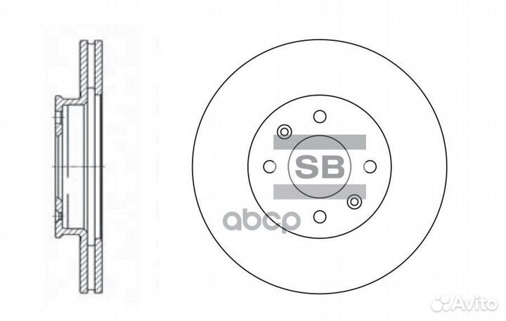Диск тормозной SD2028 (51712-1G000) SD2028 Sang
