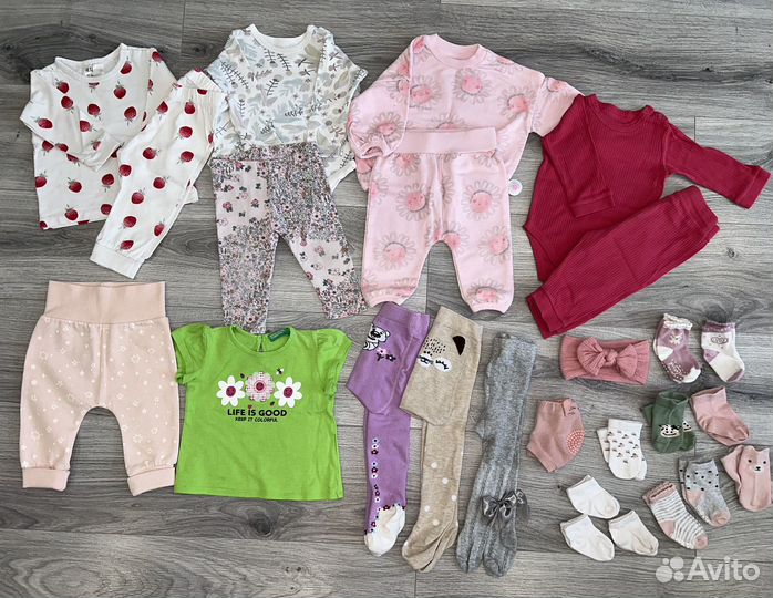 Одежда пакетом для девочки 62-68