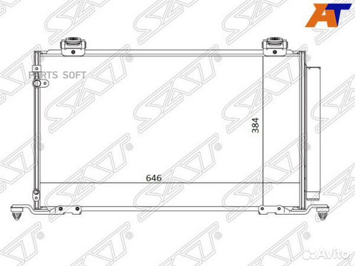 Конденсер toyota avensis -08