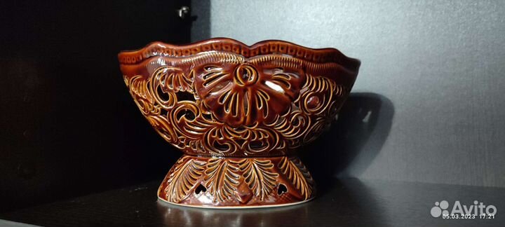 Заварочный чайник с пиалами, керам. конфетница