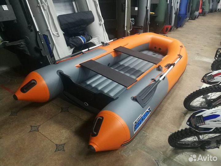 Лодка пвх Stormline Classic Air 335 графит-оранж