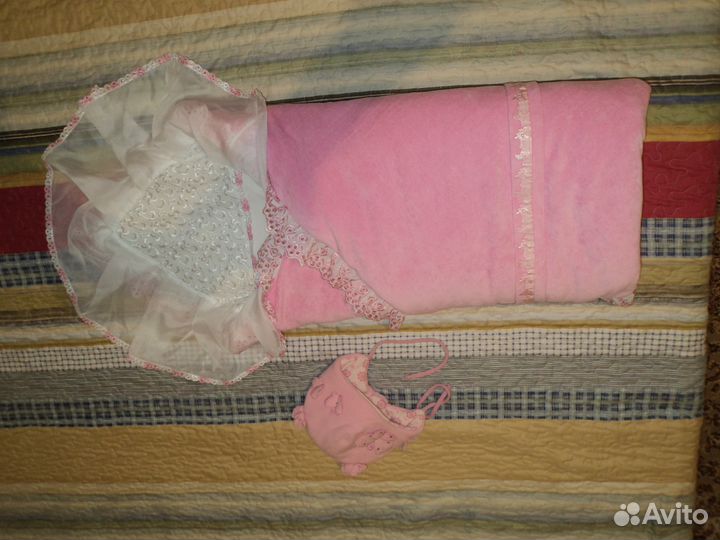 Зимний конверт-одеяло на выписку и для прогулок