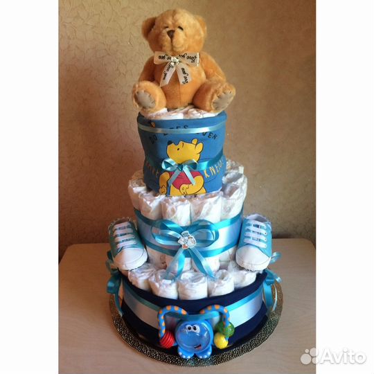 Торт из памперсов для малышей