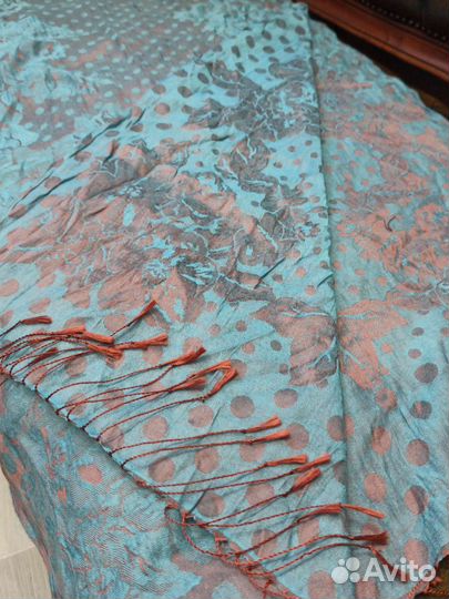 Палантин хлопок/шелк valentino италия