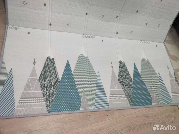 Термоковрик для игр ребенка на полу