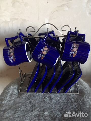 Кофейный сервиз кобальт