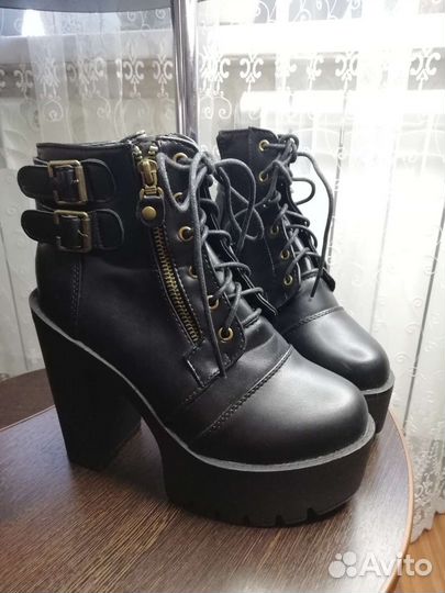 Ботинки женские косплей обувь гранж 38 размер