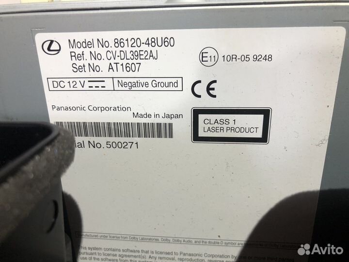 Магнитола Lexus Rx4