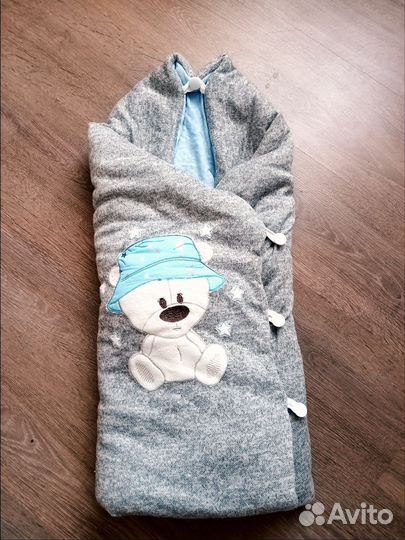 Конверт на выписку для мальчика весна летний