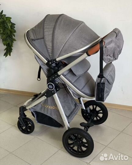 Коляска 3в1 компактная Новая (серый)