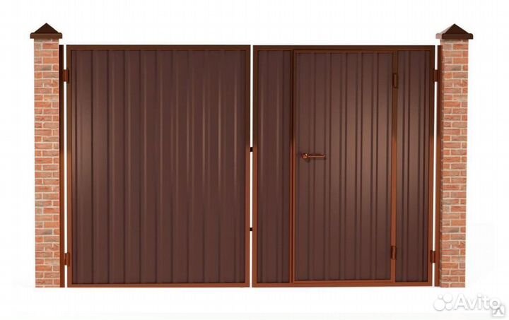 Ворота и калитка бу