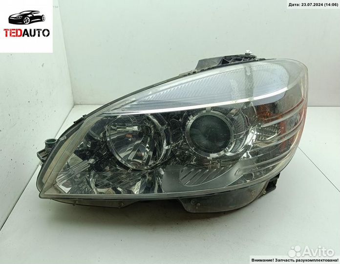 Фара левая, Mercedes W204 (C) 2007