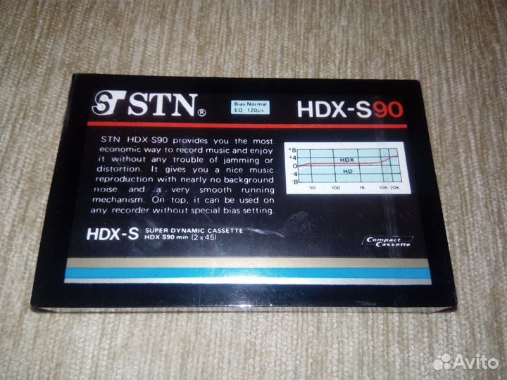 Аудиокассета STN HDX-S 90. Новая