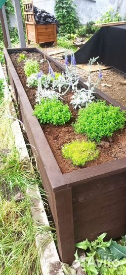 Кашпо из дерева для цветов