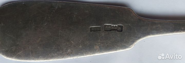 Серебряный половник 84 пробы 1889 года