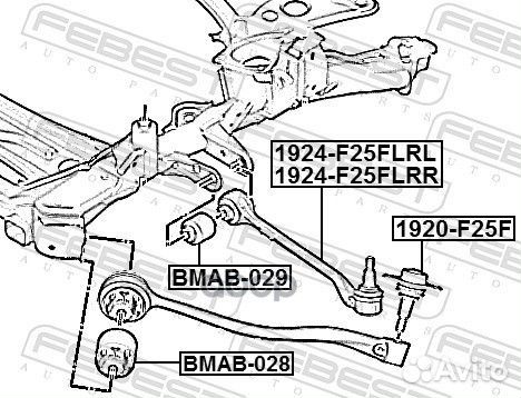 Сайлентблок рычага BMW X3(F25) перед. bmab028 F