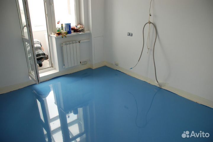 Обои, багеты, наливные полы, линолеум, плинтуса