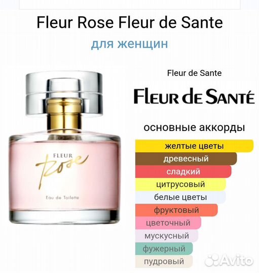 Духи женские мужские*Снятость*Fleur de sante*Avon