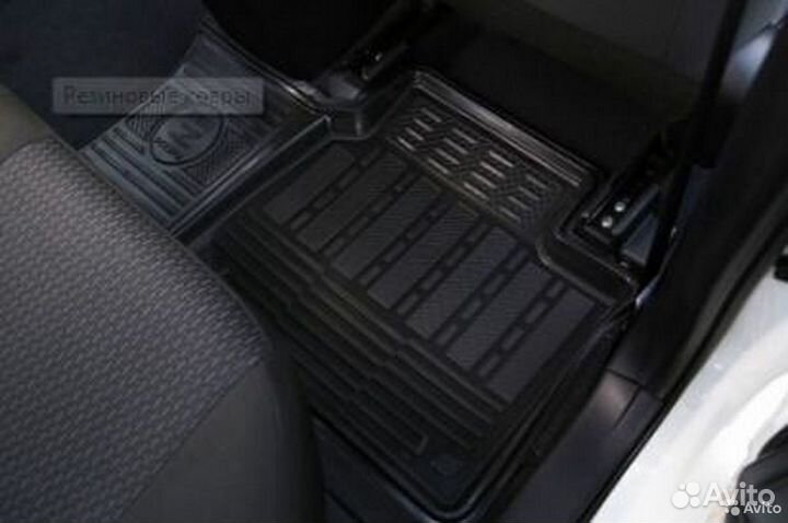 Ковры в салон резиновые Hyundai Santa Fe 2007-2012