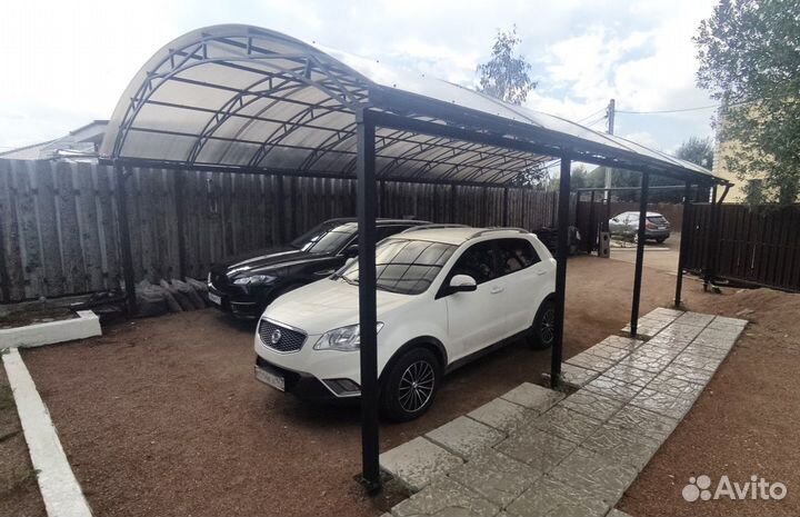 Навесы для автомобиля под ключ