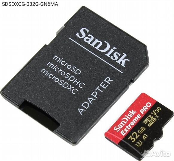 Sdsqxcg-032G-GN6MA, Карта памяти SanDisk Extreme mic